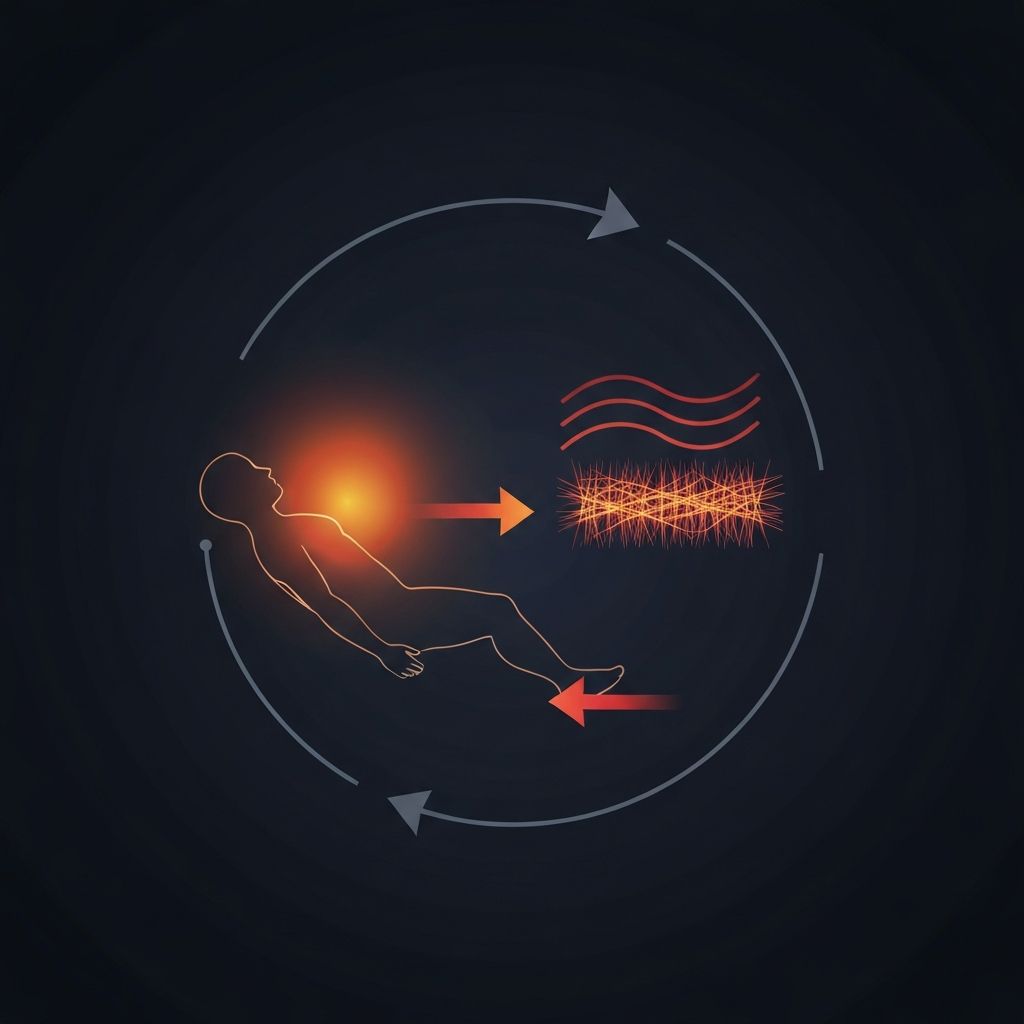 リカバリー・ループの仕組み：体温が遠赤外線として再放射される図